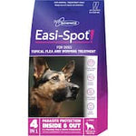 pet science easi-spot flea & worm treatment for large dogs 2pk