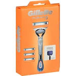 gillette fusion disposable shavers starter kit 3 refills 1pk