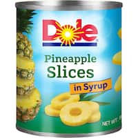 dole pineapple slices in syrup 836g