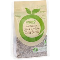 macro chia seeds black & white 150g