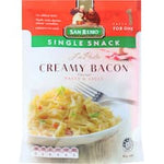 san remo la pasta single snack pasta dish creamy bacon 80g