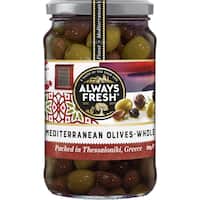 always fresh olives whole mediterranean 295g