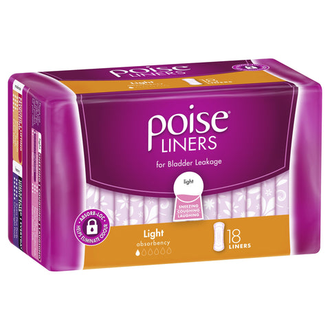 Poise Liners Light 18 Pack