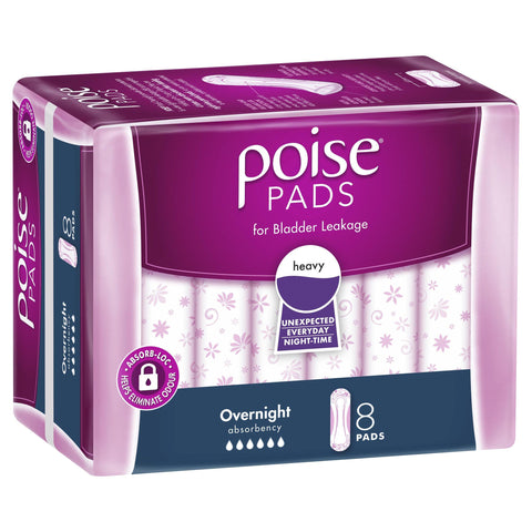 Poise Pads Overnight 8 Pack