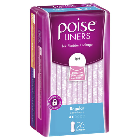Poise Liners Regular 26 Pack