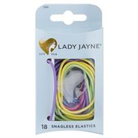 lady jayne snagless elastics, assorted, pack 18