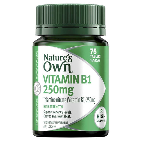 nature's own vitamin b1 250mg 75 tablets