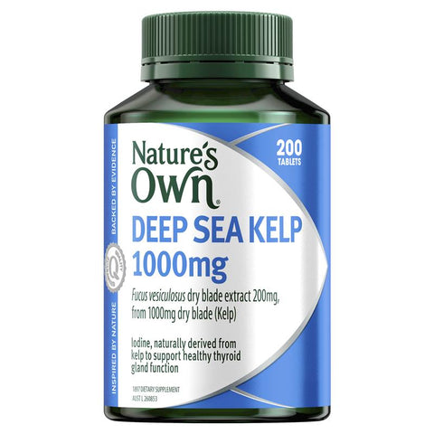 nature's own kelp 1000mg 200 tablets