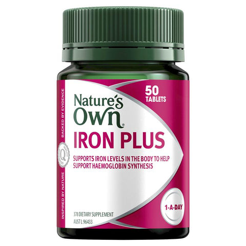 nature's own iron plus 50 tablets