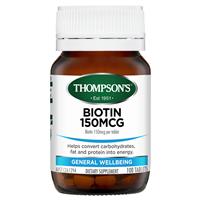 thompson's biotin 150mcg 100 tablets