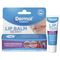 dermal therapy lip balm berry 10g