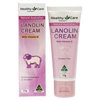 healthy care all natural lanolin cream tube 30g