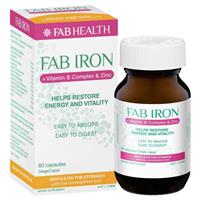 fab iron + vit b + zinc 60 caps