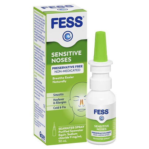 fess sensitive noses seawater nasal spray 30ml