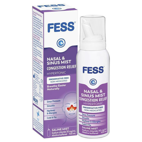 fess sinu cleanse nasal irrigation spray 100ml