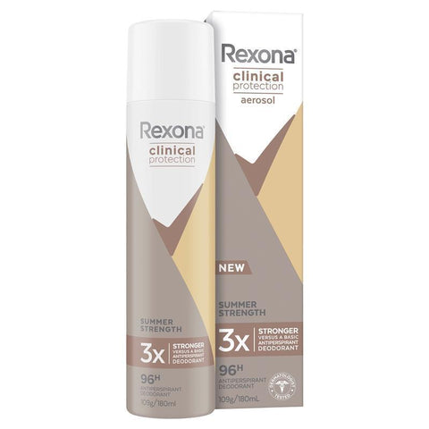 rexona for women clinical protection antiperspirant summer 180ml