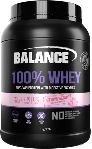 Balance 100% Whey Protein Strawberry 1kg