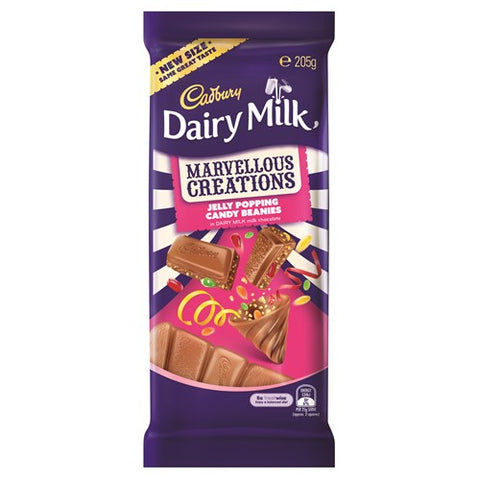 Cadbury Marvellous Creations Chocolate Block Jelly & Popping Candy 205g