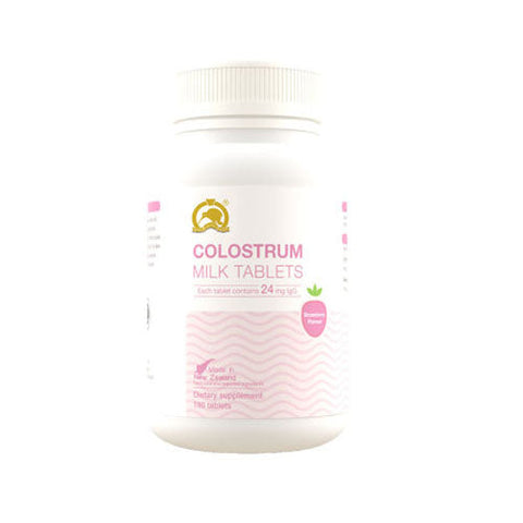 Gold Kiwi Colostrum milk tablets 24mg IgG Strawberry Flavour 180t
