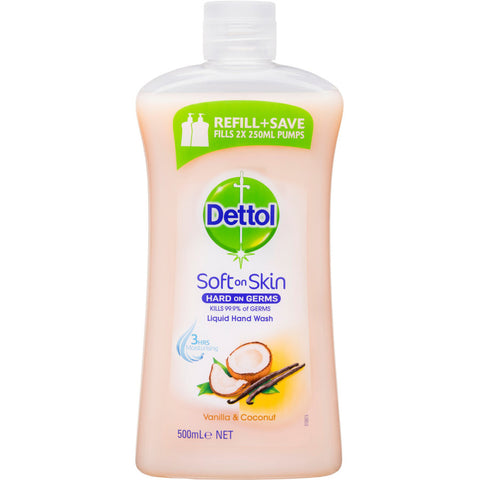 Dettol Antibacterial Liquid Hand Wash Vanilla refill 500ml