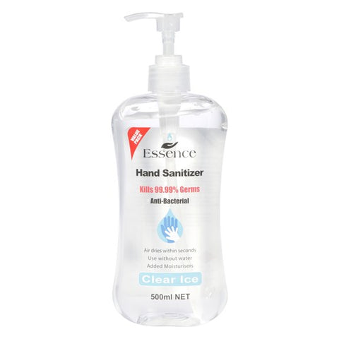 Essence Hand Sanitiser Clear Ice pump 500ml