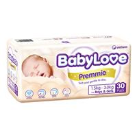 babylove premmie nappies 30 pack