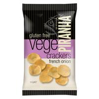 piranha vege crackers french onion 100g