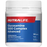 nutra-life glucosamine 1500 complex advanced 180 tablets