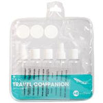 my beauty travel kit with 5 bottles