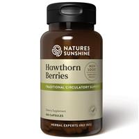 natures sunshine hawthorn berries 100 capsules @ HORO