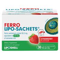 ferro lipo sachets iron supplement 30 pack