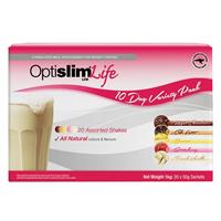 optislim life lcd 10 day variety pack 20 x 50g sachets