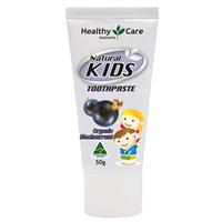 healthy care natural kids toothpaste organic blackcurrant flavour 50g