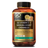 go healthy vitamin c + manuka honey 120 chewable tablets