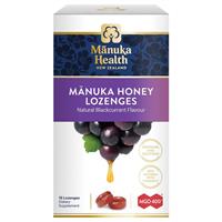 manuka health manuka honey lozenges blackcurrent 15 pack 65g