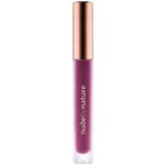 nude by nature satin liquid lipstick 09 rich plum
