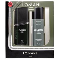 lomani gift set eau de toilette spray 100ml & deod gift set