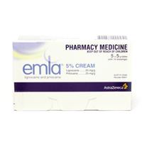 emla cream 5 x 5g + 10 dressings