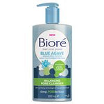 biore blue algave balancing pore cleanser 200ml