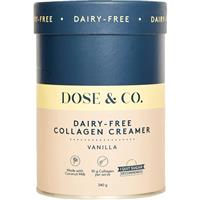 dose & co collagen creamer dairy free vanilla 340g