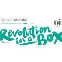 oi organic cotton tampons super 32 pack