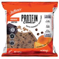 justines keto orange dark choc protein cookie 60g
