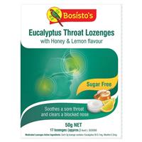 bosistos eucalyptus throat lozenges 50g