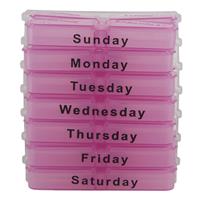 health & wellness weekly storage 7 day tablet organizer