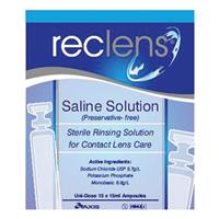 reclens normal saline 15ml ampules 15