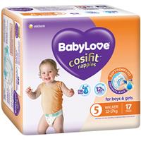 babylove cosifit nappies walker 17 pack