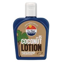 le tan spf 15+ coconut sunscreen lotion 125ml