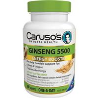 carusos natural health one a day ginseng 5500 60 tablets