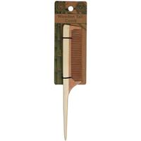natural beauty wooden tail comb