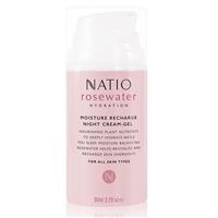 natio rosewater hydration moisture recharge night cream gel 80ml @ HORO